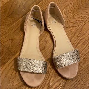 H&M size 6 flat sandals